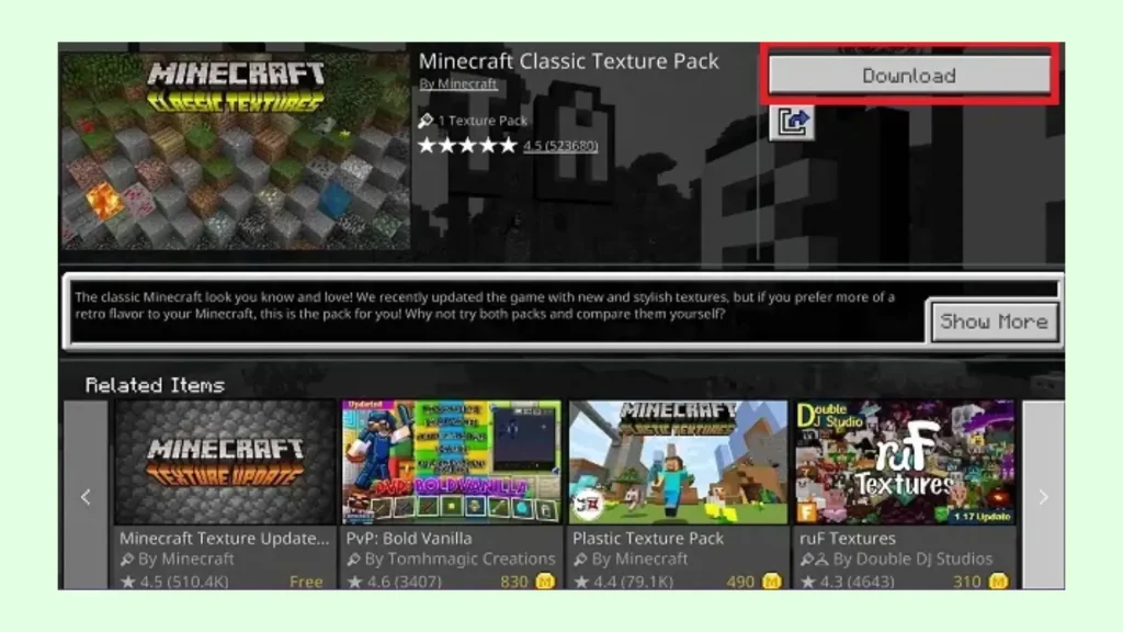 Download the Texture Pack